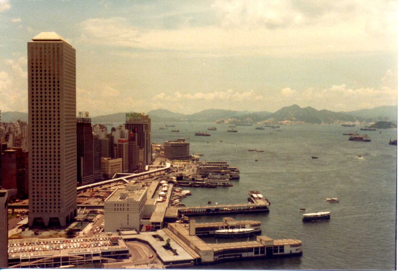 House of a Thousand Arseholes taken from wardroom of HMS TAMAR (overlooking Star Ferry terminus)